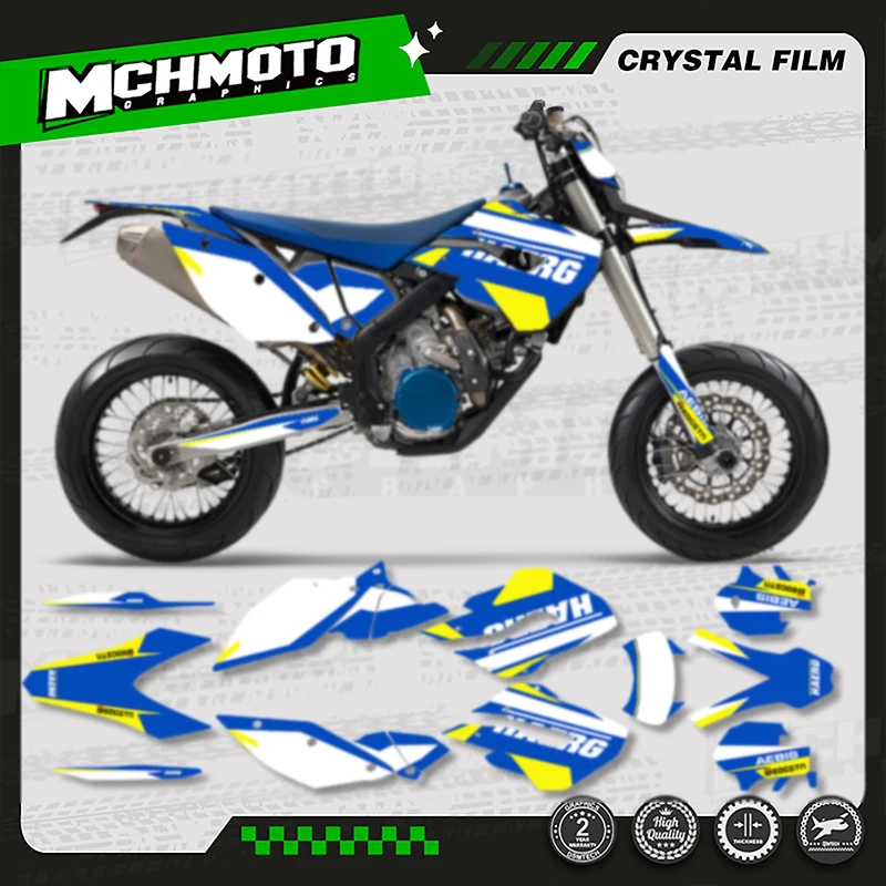 

MCHMFG для HUSABERG FE390 450 570-TE250 300-FX450-FS570 2009-2012, индивидуальные командные графические фоны, наклейки, комплект наклеек 002