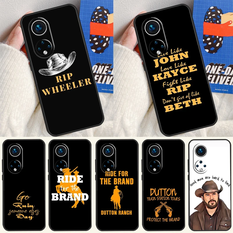 Yellowstone John Kayce Rip Funda For Huawei P20 P30 P40 P60 Pro P Smart Nova 9 5T Honor Magic5 Lite X8 X9 a 50 70 Case