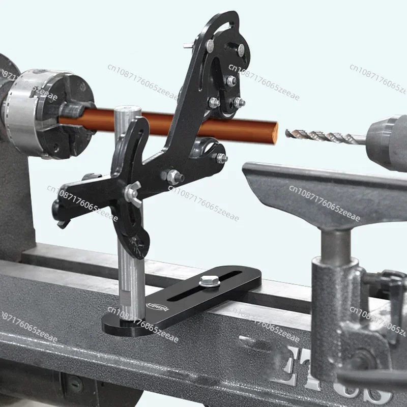 Lathe Center Frame Wooden Rotating Anti-Shake Bracket Support Accessories Auxiliary Clamping Stabilizer Tool