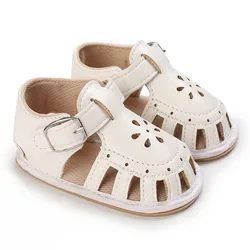 Summer Kids Sandals Baby Girls Toddler Soft Non-slip Hollow Out Shoes Infant Beach Shoes Girls Casual Roman Slippers