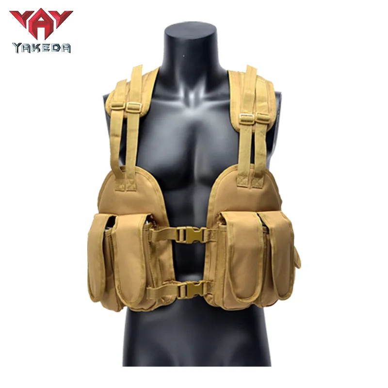 YEKEDA Hunting Vest CS Combat Bullet Bag Equipment Individual Camouflage Tactical Vest Multifunctional Vest Outdoor Vest for Men