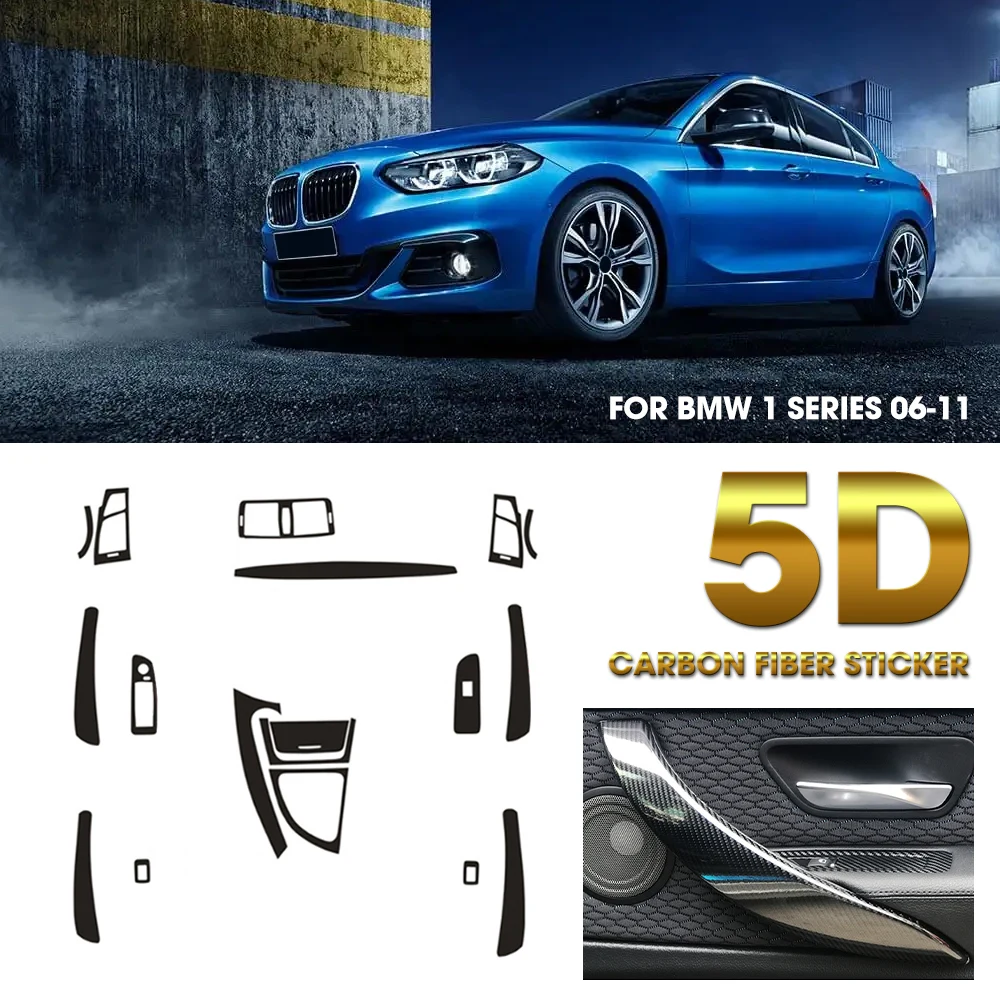 

CHUSYYRAY For BMW 1 SERIES 06-11 interior modified film Super Gloss 5D Carbon Fiber Vinyl Wrap For Car Vinyl Film Vehicle Decal