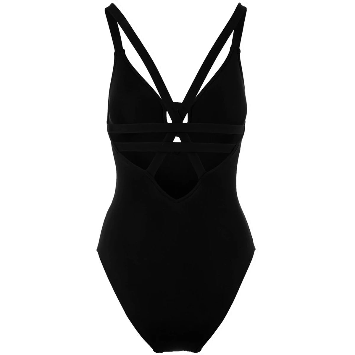 Sexy Women Bodysuit One Piece Swimwear Black Swimsuit Swimming  Bathing Suit Summer Beachwear Monokini