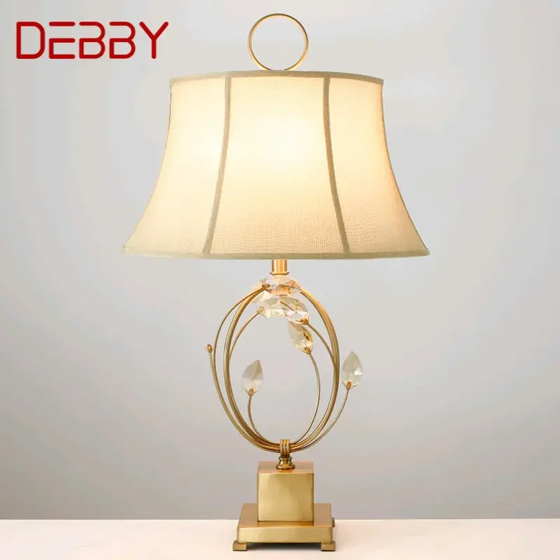 DEBBY Contemporary Crystal Table Lamp LED Creative Fashion Dimming Desk Light for Home Living Room Bedroom Decor