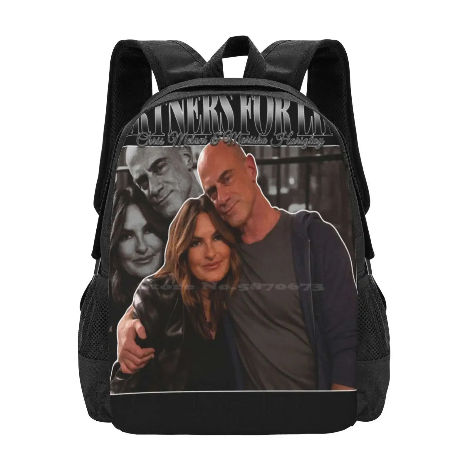 

Partners For Life Mariska Hargitay And Chris Meloni 90S Inspired Vintage Homage Classic Hot Sale Schoolbag Backpack Fashion