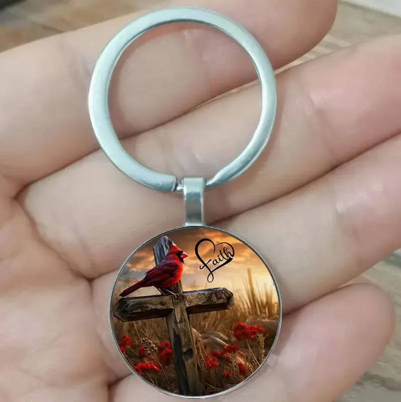 Модный-брелок-с-красной-птицей-епископа-брелок-в-стиле-веры-из-цинкового-сплава