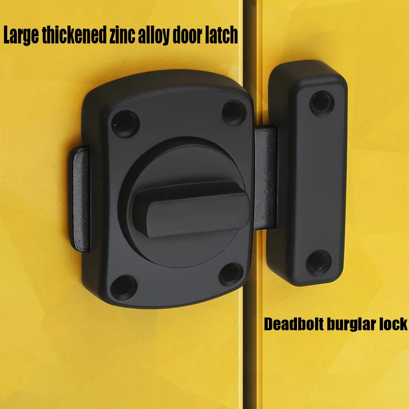 Universal Door Latch Thickened Zinc Alloy Door Buckle Buckle Bedroom Bathroom Deadbolt Anti-theft Lock