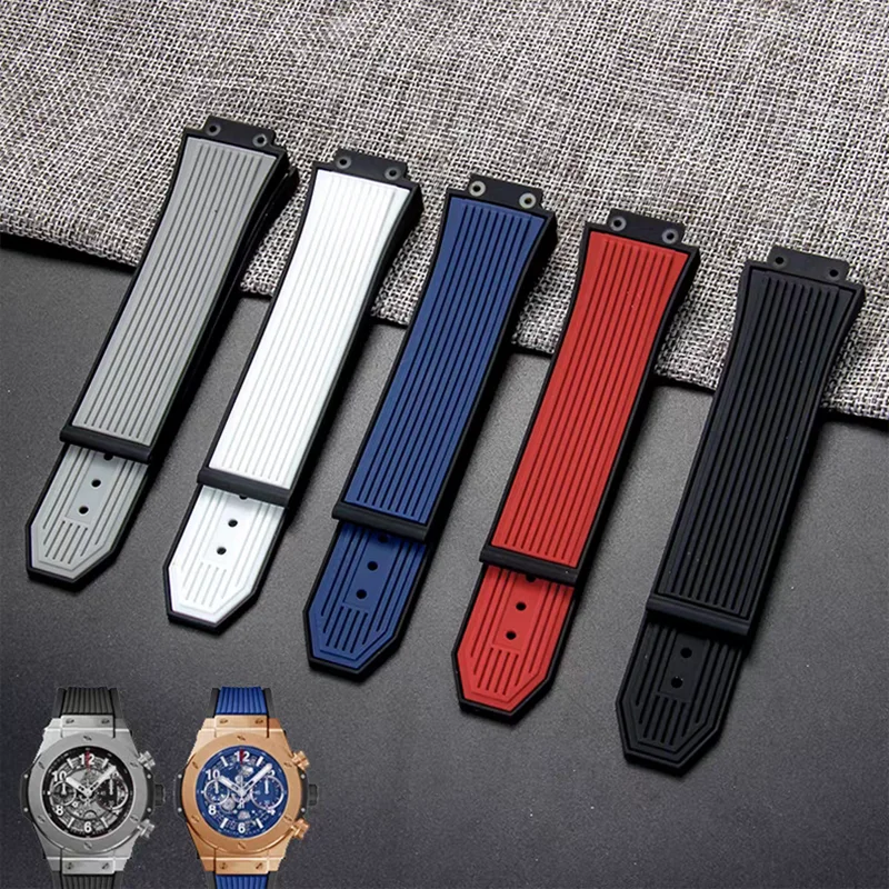 Correa de reloj de silicona suave de goma de 27x17mm para Hublot Bigbang Unico, correa de reloj de fusión clásica, pulsera de repuesto para hombre y mujer