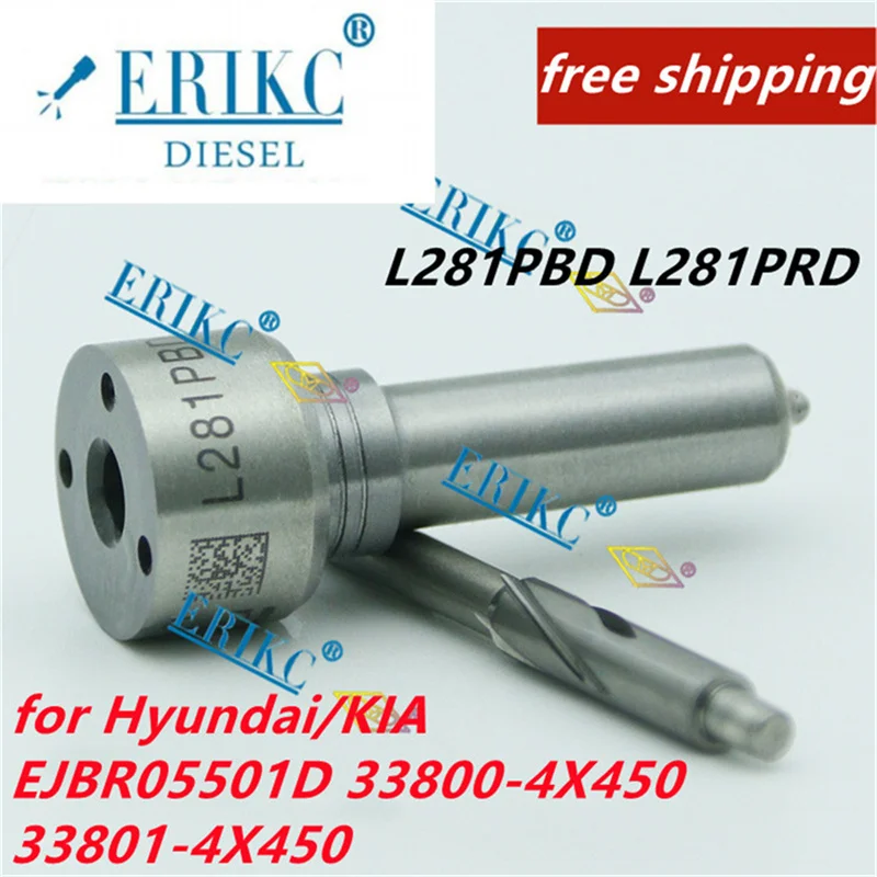 

ERIKC Free L281PBD Needle Nozzle L281PBD Auto Nozzle Parts L 280 PBD L281 PBD For Injector EJBR05501D 33800-4X450