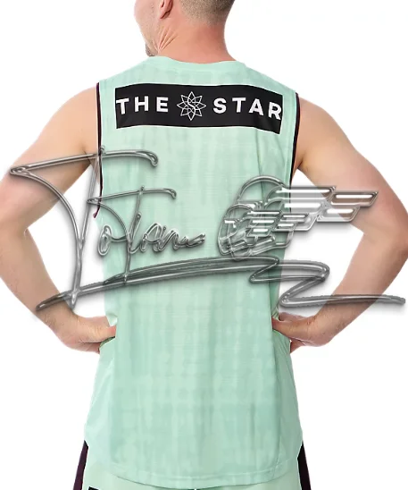 

25-26 Летний мужской жилет для фитнеса, быстросохнущая свободная рубашка без рукавов для фитнеса Brisbane, мужской модный баскетбольный жилет