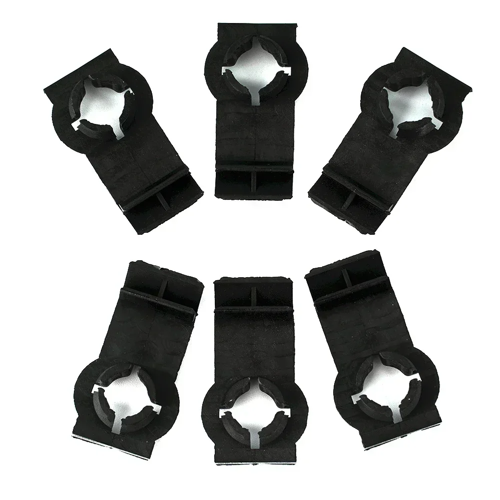 Left Windo Regulator Clip Accessories Front Pack Of 6 Parts Plastic Right Black Useful *100% Brand High Quality