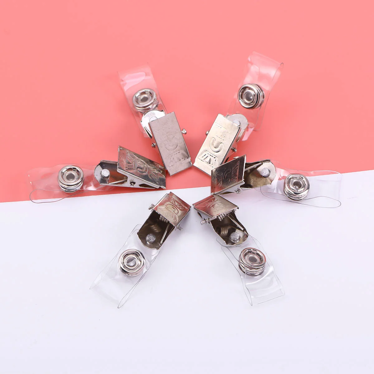 

100pcs Retractable Badge Reel Id Holder With Rotatable Clip For Office Staff Nurses Teachers Students Trade Shows Name Tags Keys
