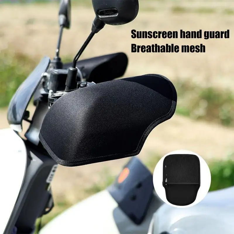 

Outdoor Motorcycle Handlebar Muffs Sun Protection Adjustable Strap Hand Covers Waterproof Grip Accessories Handlebar Gloves