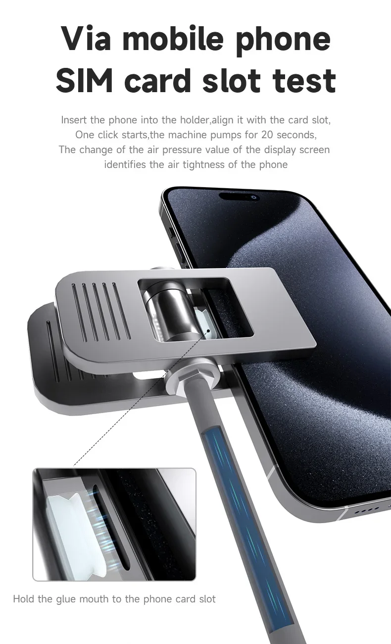 Mechanic Qimi8 Intelligent Mobile Phone Airtight Detector One Click Start LED Screen Tool for Phone Waterproof Seal Detection