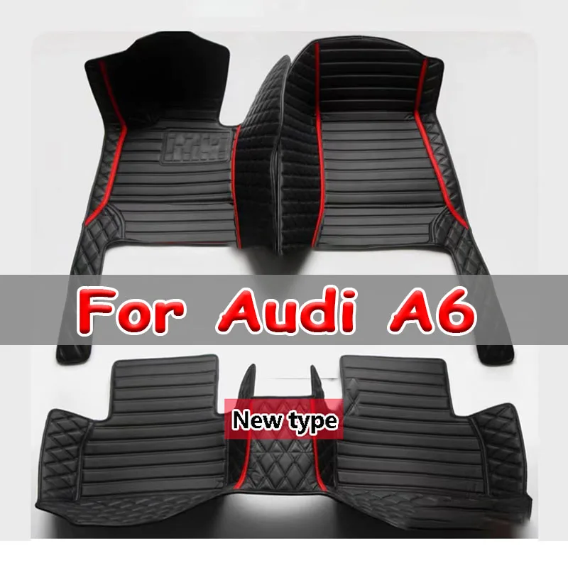 

Car Floor Mats For Audi A6 C6 4F C7 4G Avant Wagon 2007~2018 Luxury Leather Mat Anti Dirt Pad Durable Carpet Car Accessories