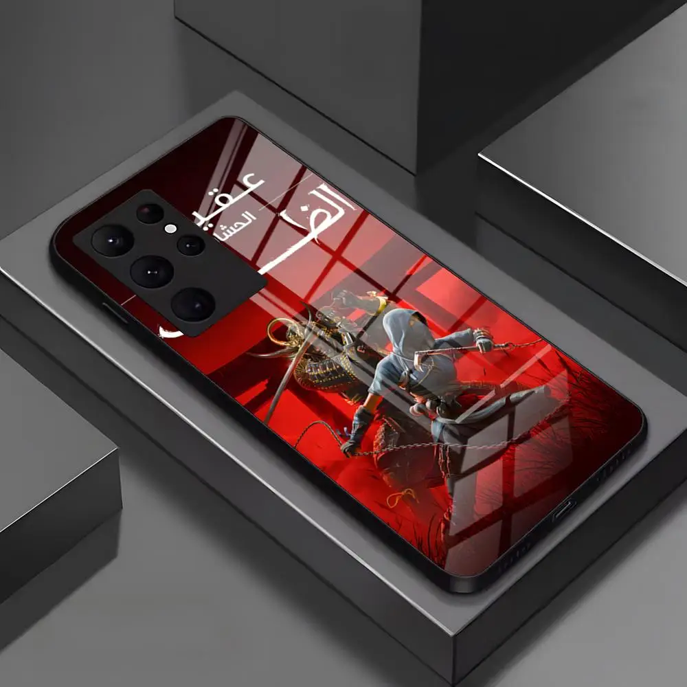 القتلة العقيدة الظلال قضية الهاتف لسامسونج A52 A71 A21 A54 A20 S25 غالاكسي A34 A14 A32 S24 S23 S22 S21 S20 FE غطاء زجاجي #4