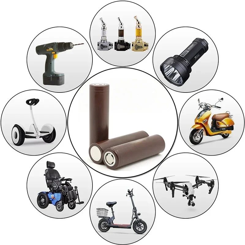 Batterie ricaricabili multifunzione 3.7V 18650 hg2 3000mAh 20A laptop dewalt utensili elettrici Torcia elettrica batteria con blocco a combinazione