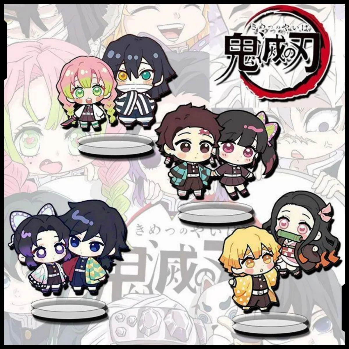 

demon slayer anime peripheral acrylic small stand cartoon Kanroji Mitsuri butterfly ninja desktop ornament doll birthday gift