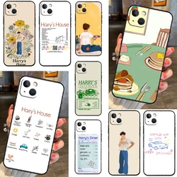 H-Harrys House Case For iPhone 16 14 Pro Max 12 13 Mini 11 Pro Max Plus X XS Max XR Phone Cover