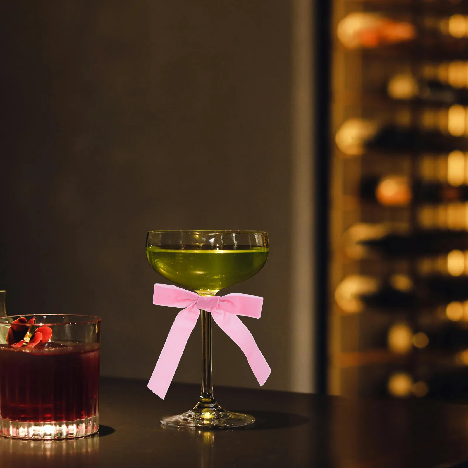 

Набор из 12 декоративных маркеров для напитков с розовыми бантиками, тканевые этикетки для стаканов, украшения для свадеб, рождественских елок, праздничного декора дома