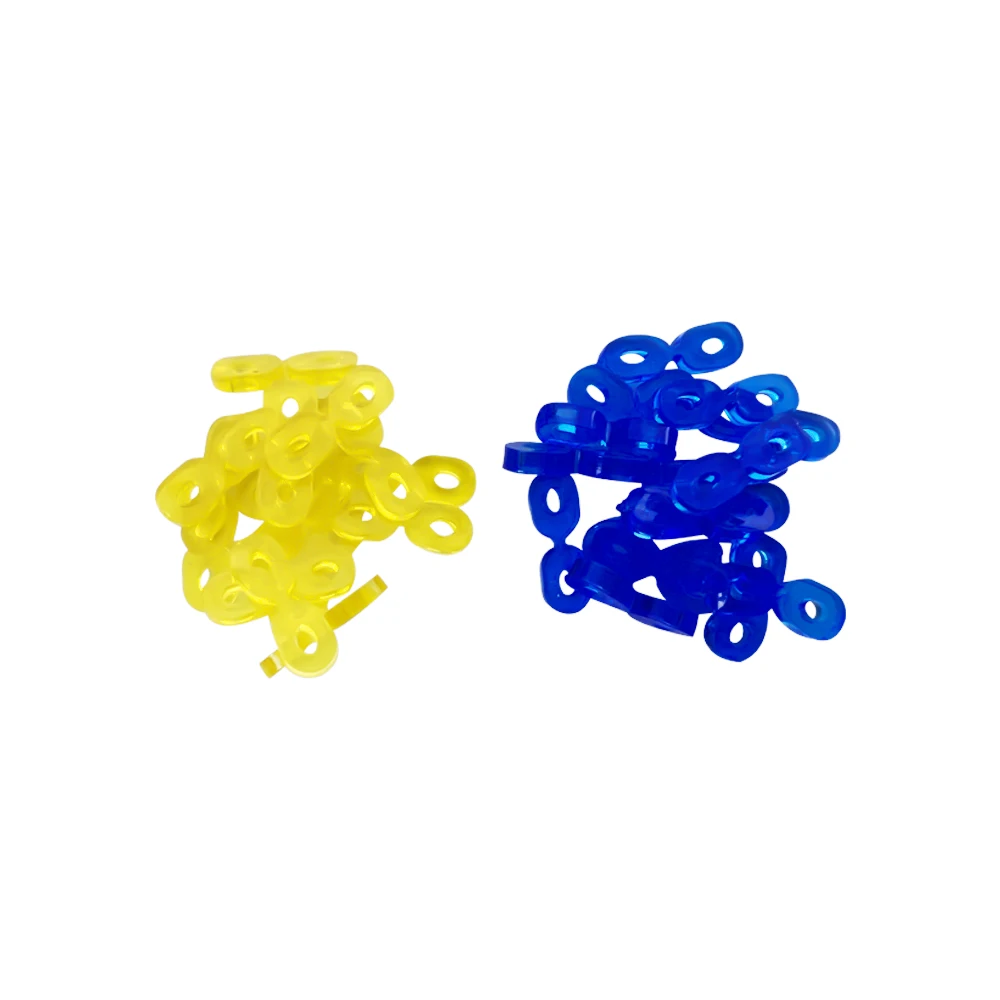 60Pcs Interdental Wedge Dental Elastic Fixing Wedge Teeth Separator Rubber Fixing Wedges Matrix Dentist Accessories
