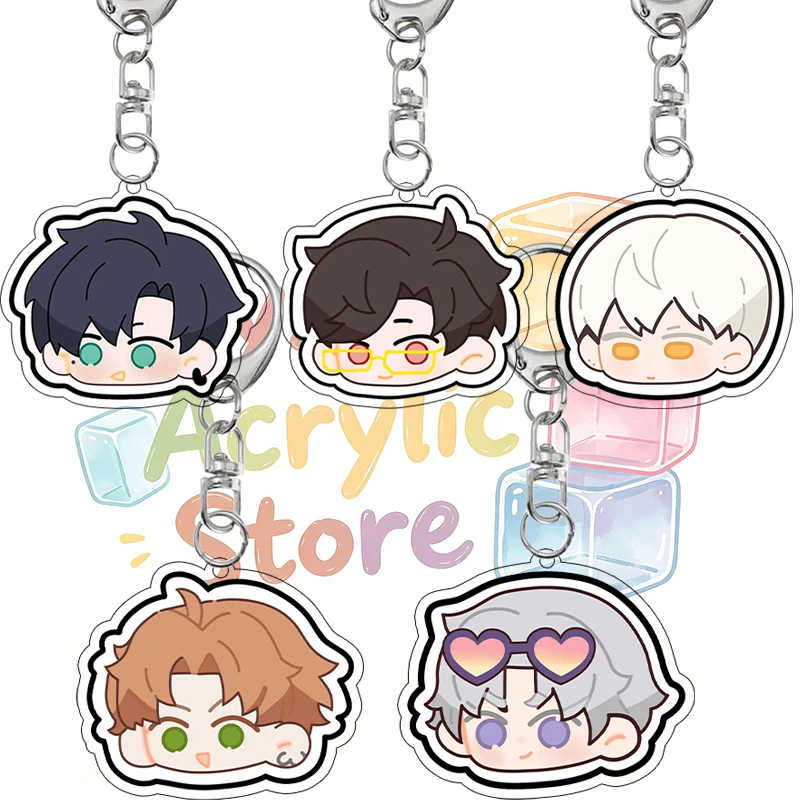 Q Version Cartoon Cute Light and Night Anime Acrylic Keychain Xiao Yi Lu Chen Character Self-made Accessory Bag Pendant Gifts