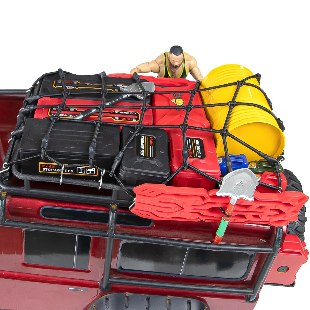 محاكاة صندوق التخييم حقيبة الديكور ل 1/8 1/10 RC الزاحف سيارة محوري SCX10 II III Traxxas TRX4 D90