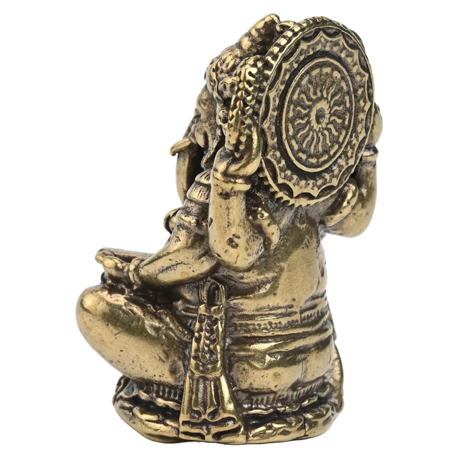 Brass Handicraft Thai Elephant God Exquisite Craftsmanship Long-lasting Beauty Positive Energy Ornament For Home Decoration