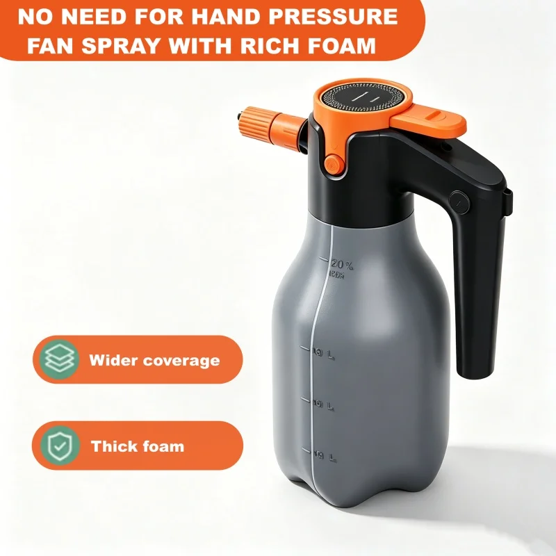

Electric Car Wash Foam Sprayer, Household Car Cleaning Tool, High-Pressure Spray Bottle, For Home Cleaning And Pet Bathing