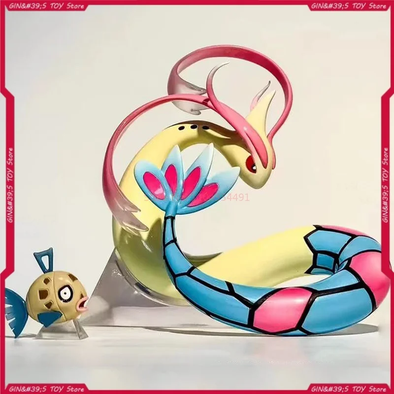 

14cm PokéMon 3d Milotic Evolution Diagram Nime Action Figures Collectible Statue Pvc Gk Model Cute Toys Children Birthday Gifts