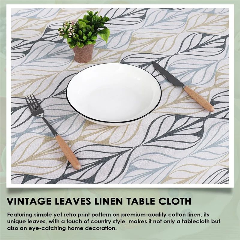 J1UL1N Vintage Tablecloths Indoor Table Covers For Parties, Picnics, Catering