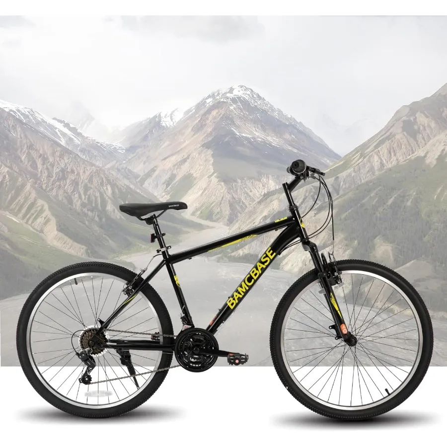 26 27.5 29 بوصة دراجة جبلية للبالغين الرجال النساء مع 21 سرعة إطار فولاذي عالي الشد على شكل حرف V دراجة ذيل صلب للطرق الوعرة