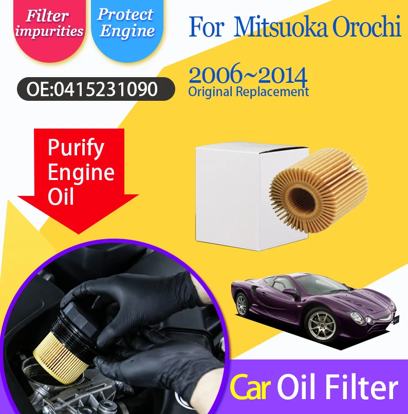 Car Fuel Filters For Mitsuoka Orochi 2006~2014 3.3L 3MZ 0415231090 Coupé Convertible Solvent Trap Olio Filters  Auto Accessories