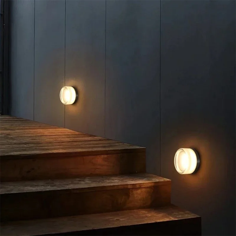 Modern LED Wall Lamp Minimalist Potato Chip Lights For Bedroom Bedside Study Hall Aisle Coffer Shop Hotel Illumination Fixtures