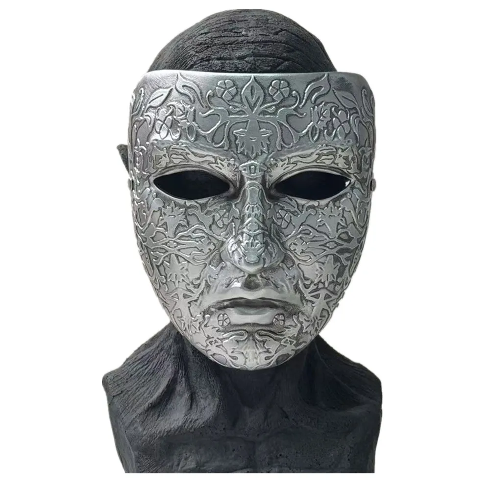 

Adult Silvery Full Face Costume Mask， Festival Ball Party Face Mask