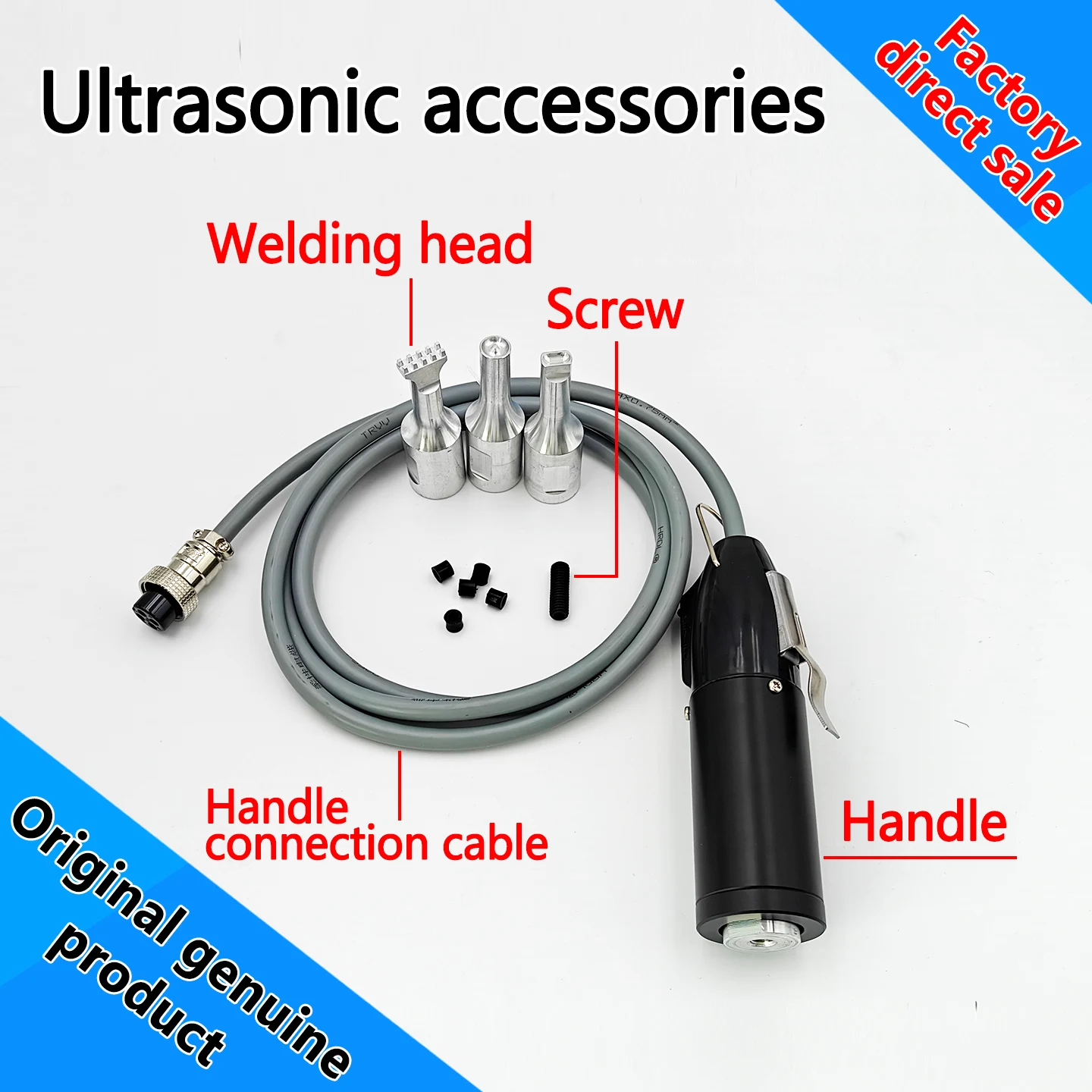 35KHZ/28KHZ New Handheld Ultrasonic Welder Handle Accessory Car Modification PP Belt Interior Door Panel Handle Parts