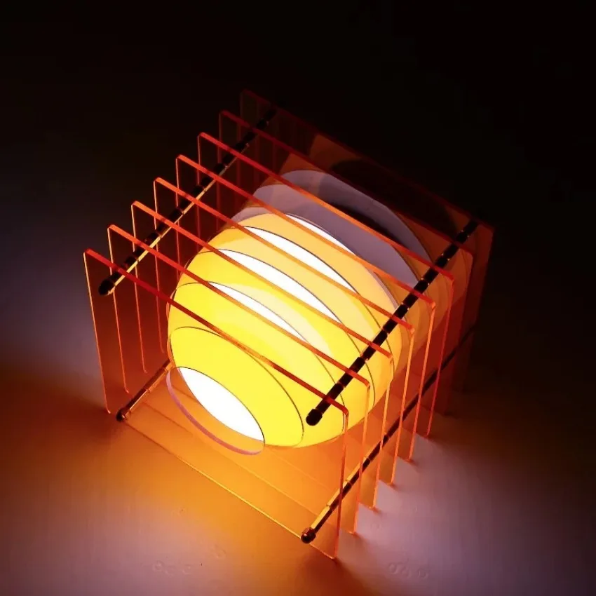 DIY Acrylic Thousand Layer Lamp Moon Lamp Desktop Decoration Suspended Atmosphere Light Room Props Home Decor Night Light Gifts