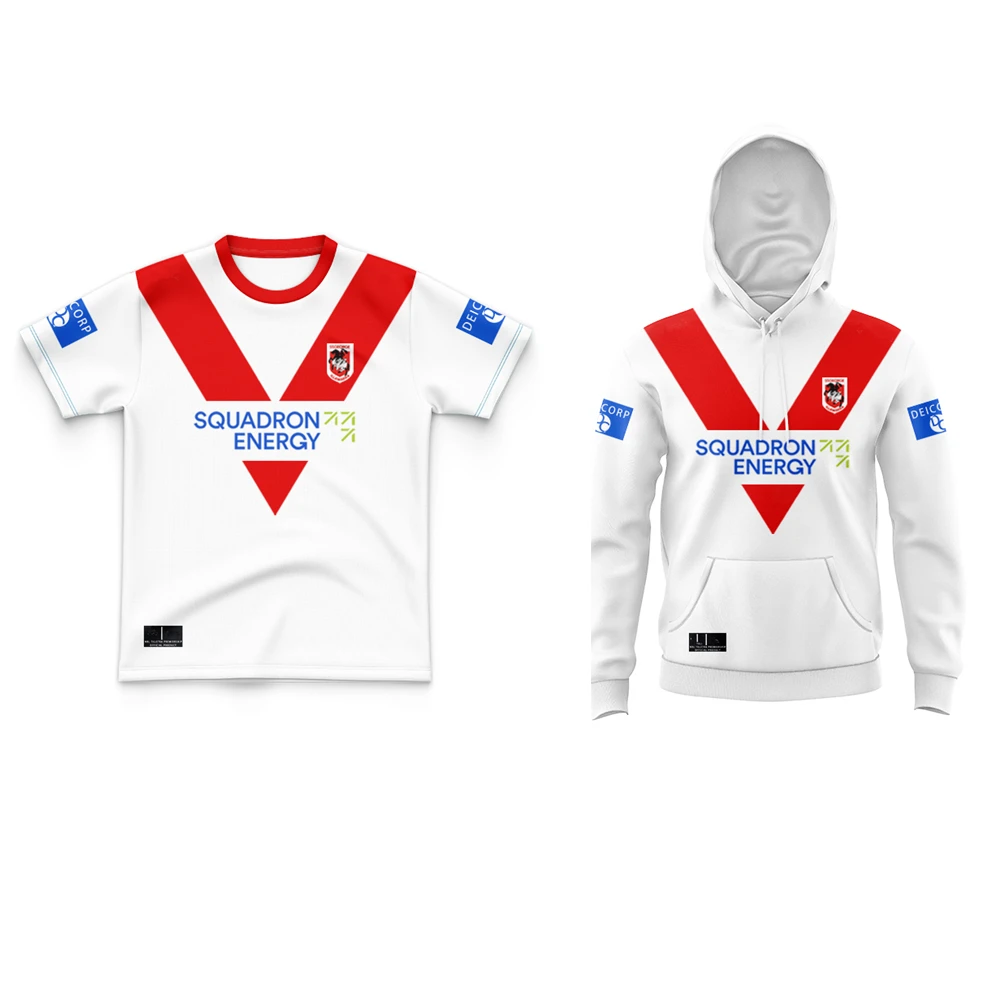 Age 3-13 years old 2025 kids St George Dragons rugby jersey Hoodie Australia children rugby shirt t-shirt youth Hoodies