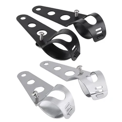 Fork Mount Headlight Clamp 35-43mm Motorcycle Headlight Mount Bracket Fork Tube Clamp Kit for Chopper Cafe Racer