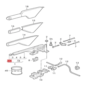 Chrome Brake Lever button lid, VW Golf 4 MK4 GTI Jetta A4 Beetle Bora Skoda Octavia Seat Toledo Leon, 1J0711323D 12 Main Sales Brake Brake Golf - №11