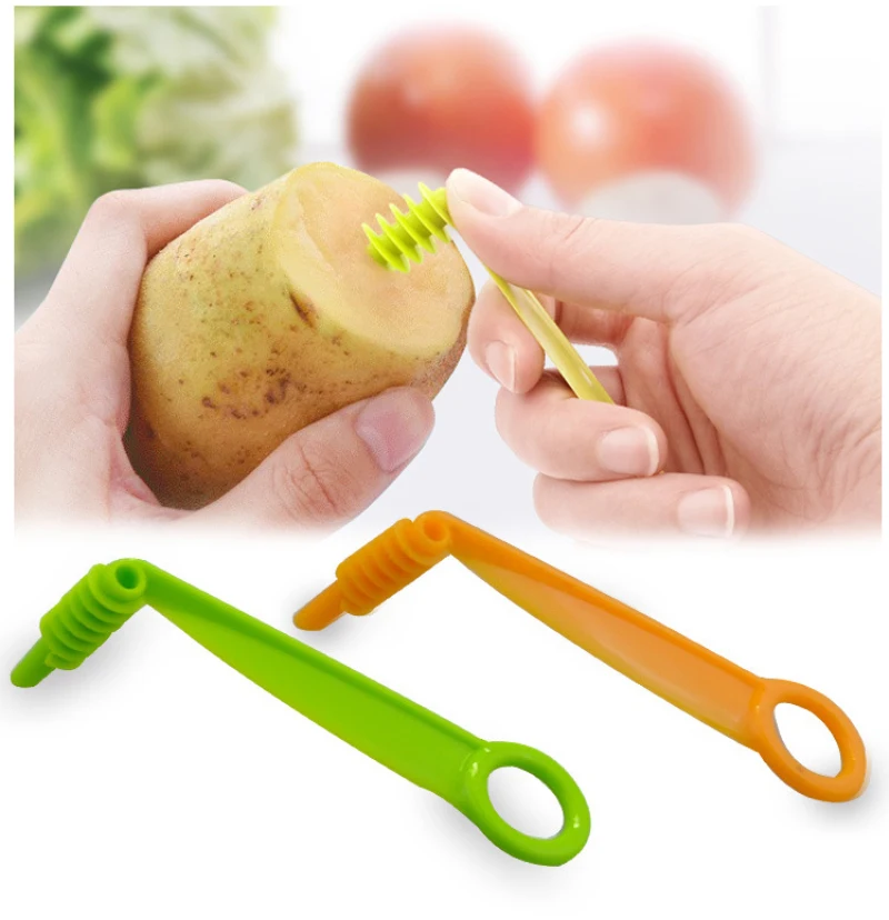 1Pcs Slicer Vegetable Fruit Slicer Manual Spiral Screw Slicer Potato Carrot Cucumber Cutting Device Fries Cut Kitchen Gadgets