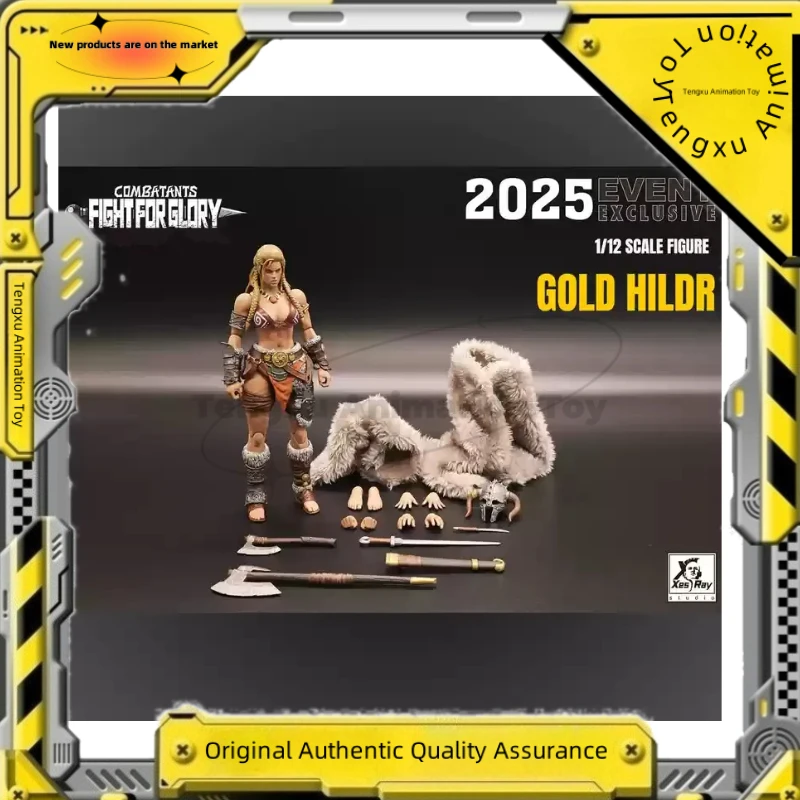 

Original 1/12 XesRay Fight for Glory Figure Combatants 2025 Event Exclusive Gold Hildr Anime Action Figure Model Toy Gift