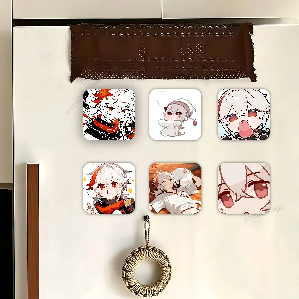 Kazuha Cat G-Genshin I-Impact Fridge Magnets, Decorative Refrigerator Magnets for Home Kitchen Decor, Strong Magnet Stickers