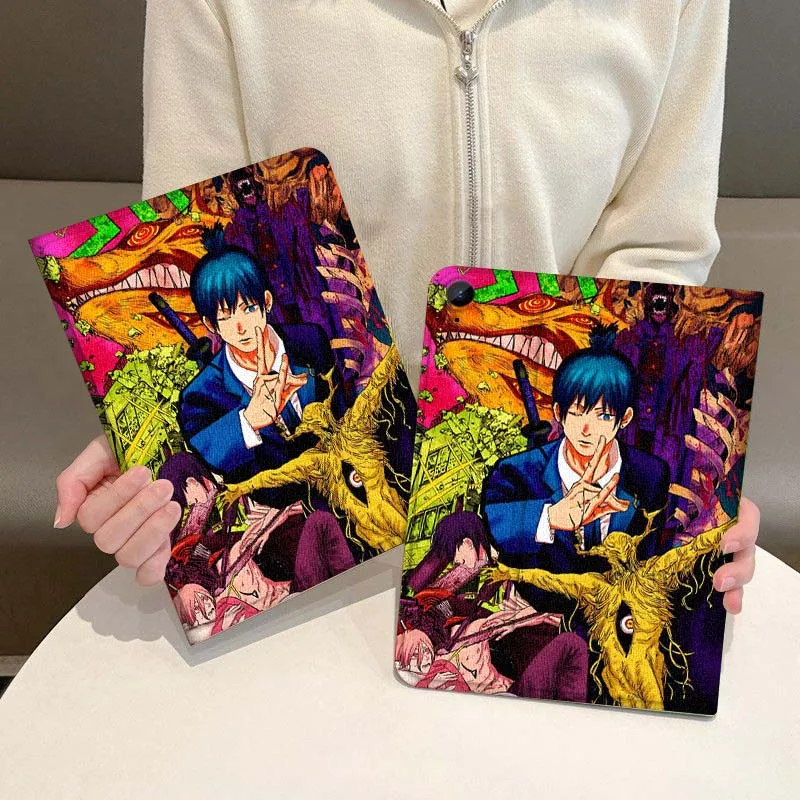 

Art Anime Chainsaw Man Tablet Case For Samsung Galaxy Tab S7 S8 S9 S10 FE Plus Lite 11 12.4 13.1 Inch