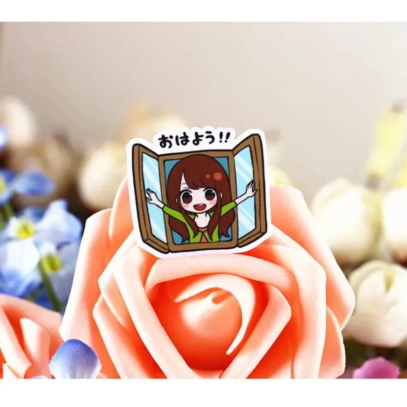 40pcs Creative Kawaii Self-made Love Birds Girl Stickers Beautiful Stickers /decorative Sticker /DIY Craft Photo Albums