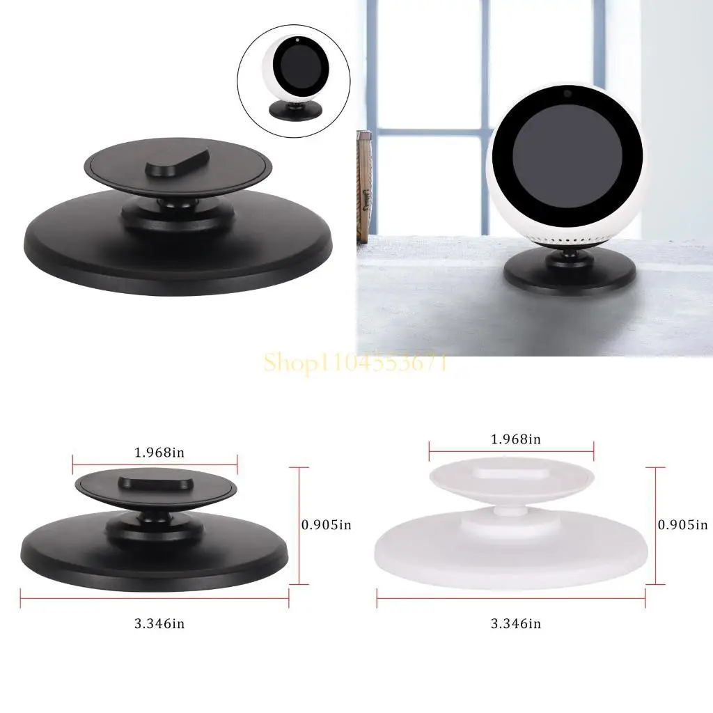 

Best Seller Adjustable Stand 360 Rotation Bracket Anti-Slip Speaker Stand Holder Mounting Bracket for for Echo Spot Black Whi