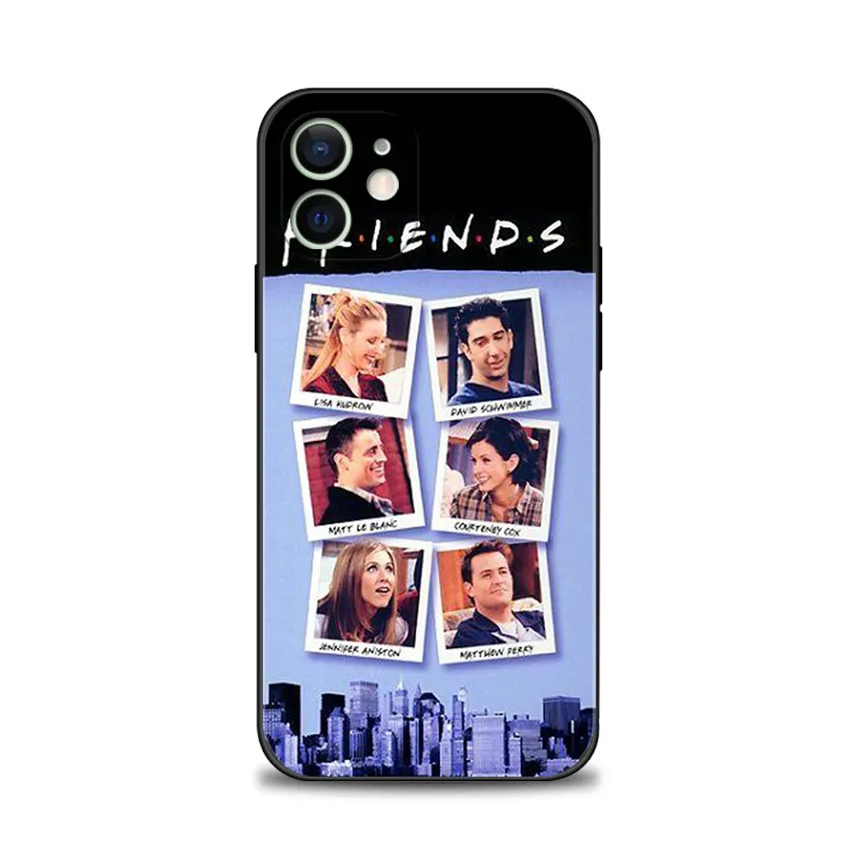 Capa de Porta Roxo Friends TV Show para iPhone, Silicone Soft Bumper, Tampa Traseira, 15, 14, 13, 12, 11 Pro Max, XS, XR, X, 8, 7, 6, 6S Além disso