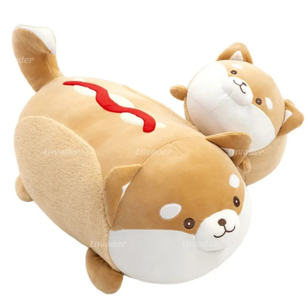 40/60/70cm Funny Corgi Shiba Inu Dog Plush Toys Cartoon Animal Hot Dog Puppy Doll Stuffed Pillow Cushion Kawaii Birthday Gifts