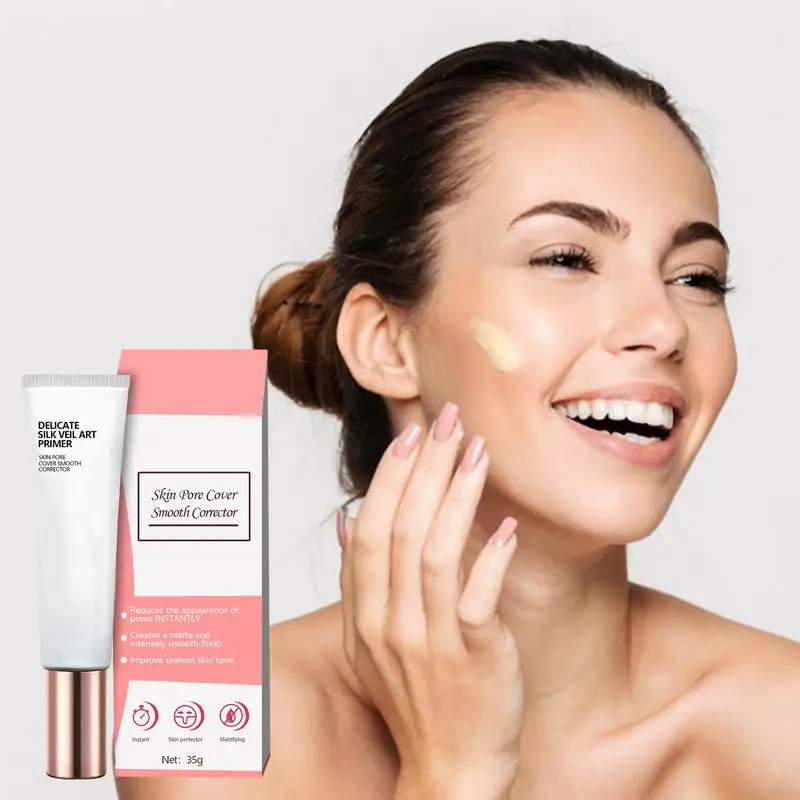 Gezicht Primer Make-Up Crème Olie Controle Concealer Onzichtbare Poriën Concealer Kleurloze Hydraterende Primer Vrouwen Koreaanse Cosmetica