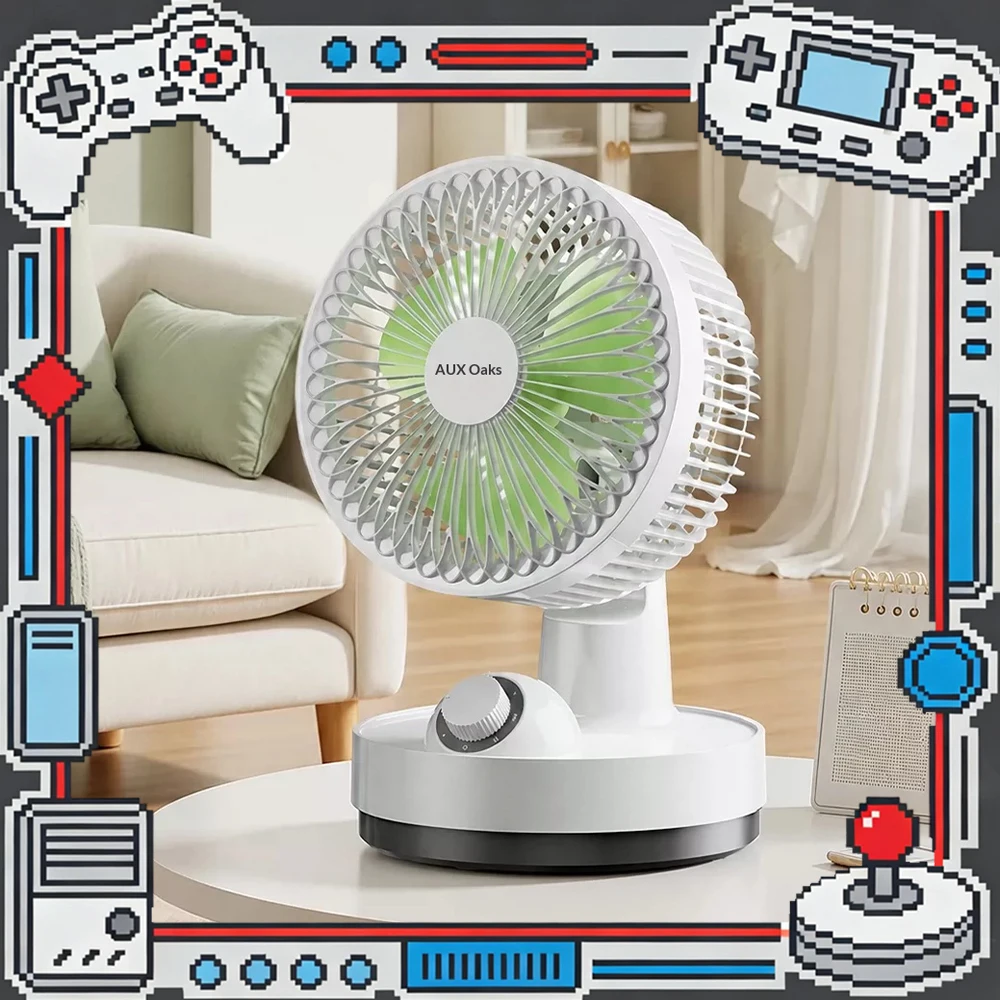AUX AC-A1 Desktop Small Fan 3D Airflow Circulating Wind Desktop Fan Fast Uniform Air Flow Low Noise Light Weight For Gifts